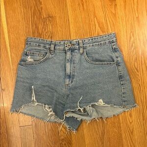 Vintage Denim High-Waisted Shorts